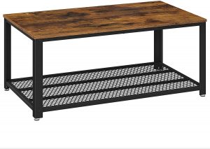 Table basse industrielle rectangulaire